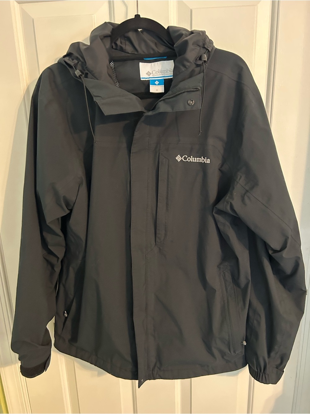 Columbia Black Hooded Hikebound II Rain Jacket